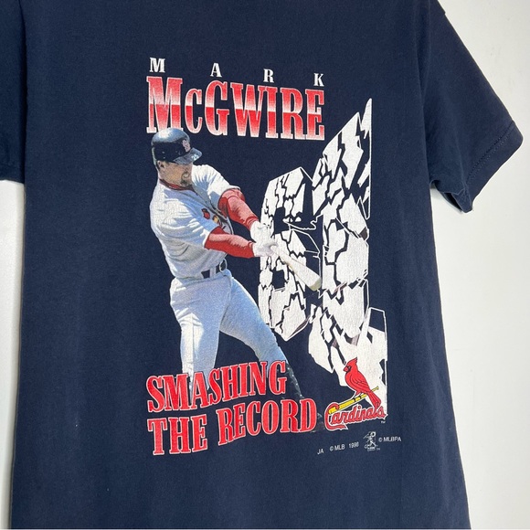 Vintage 1998 Mark McGwire Cardinals MLB Baseball T Shirt Youth Large 14-16 - Picture 2 of 6